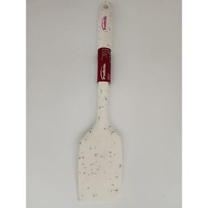 Trudeau Silicone Spatula 11 Inch White Confetti Heat Resistant BPA Free NEW